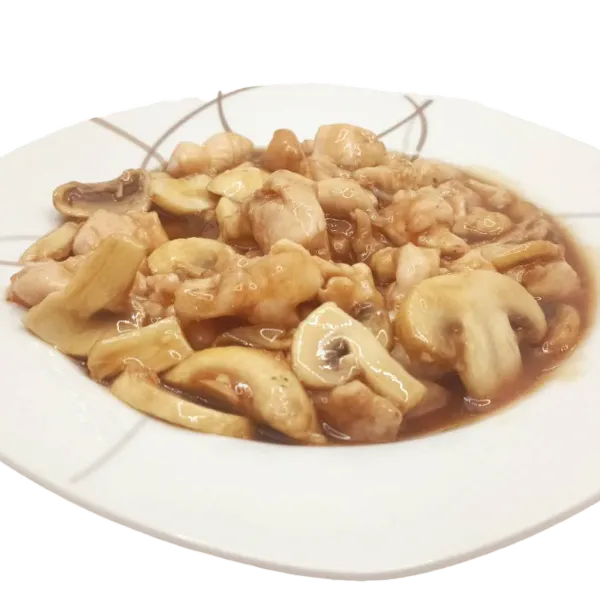 Pollo con champiñones